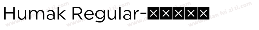 Humak Regular字体转换